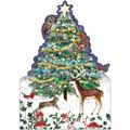 Festive fauna Christmas cards, pack of 10 product photo default T