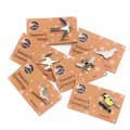 RSPB Pin badge plastic-free Christmas crackers, box of six product photo front T