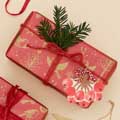 Folksy Robin recycled wrapping paper, 10 metres product photo back T