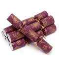 Fruits of the forest recycled crackers with wooden decorations, box of six product photo side T