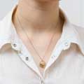 Blackbird necklace 18ct gold plated by Blackbird Jewellery product photo side T