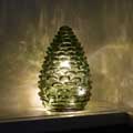 Green glass pinecone light product photo default T