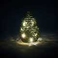 Green glass pinecone light product photo front T