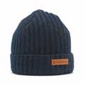 Merino wool fisherman beanie in spruce by Pachamama Knitwear product photo front T