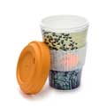 Starling murmuration reusable travel mug product photo side T