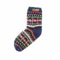 Fairisle wool cosy socks by Pachamama Knitwear product photo back T