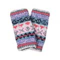 Fairisle wool fingerless gloves by Pachamama Knitwear product photo side T