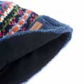 Fairisle wool bobble hat by Pachamama Knitwear product photo ai6 T