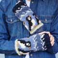 Puffin wool handwarmers by Pachamama Knitwear product photo default T