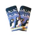 Puffin wool handwarmers by Pachamama Knitwear product photo back T