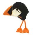 Puffin kids novelty hat by Pachamama Knitwear product photo ai6 T