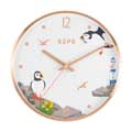 RSPB Puffins and lighthouse wall clock product photo default T