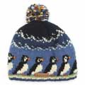 Puffin wool bobble hat by Pachamama Knitwear product photo ai5 T