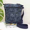 RSPB Midnight woodland organic cotton cross-body bag product photo default T