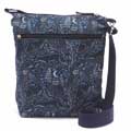 RSPB Midnight woodland organic cotton cross-body bag product photo side T