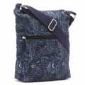 RSPB Midnight woodland organic cotton cross-body bag product photo back T