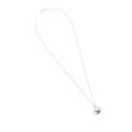 Robin in hoop necklace, sterling silver by Blackbird Jewellery product photo ai5 T