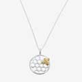 Bee on honeycomb necklace by Reeves & Reeves product photo default T