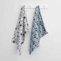 Swallows and sea organic cotton tea towel, set of 2 product photo default T