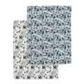 Swallows and sea organic cotton tea towel, set of 2 product photo front T