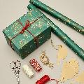 Winter trees wrapping paper, 10 metres product photo back T
