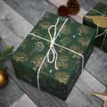 Winter trees recycled wrapping paper, 5 metres product photo back T